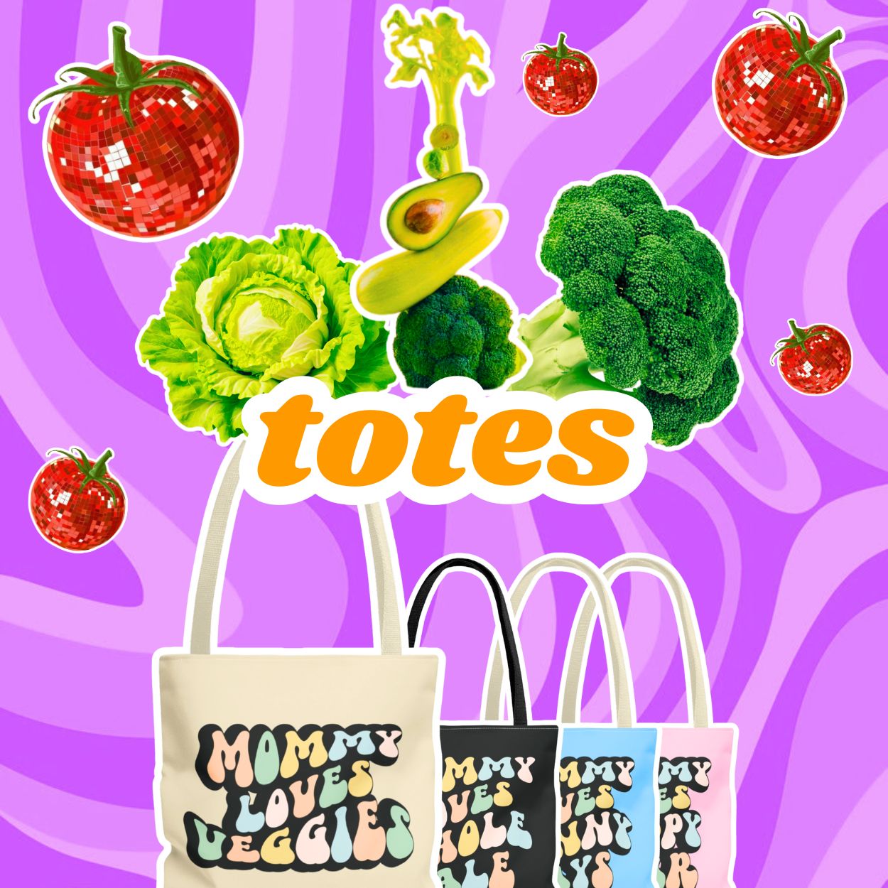 The best gift for mom, especially if she loves tote bags! Be fun and original for mother's day. 